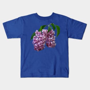 Lilacs - Pink Lilac Duo Kids T-Shirt